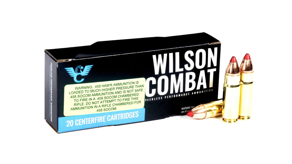 Wilson Combat X-Treme .458 HAMR 325 Grain Flex Tip Expanding Brass Cased Pistol Ammo, 20 Round, A458H-325-FTX