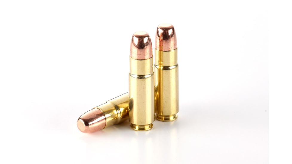 Wilson Combat X-Treme .458 SOCOM 300 Grain Round Nose Flat Point Brass Cased Pistol Ammo, 20 Round, A458-300-RNFP-20RD