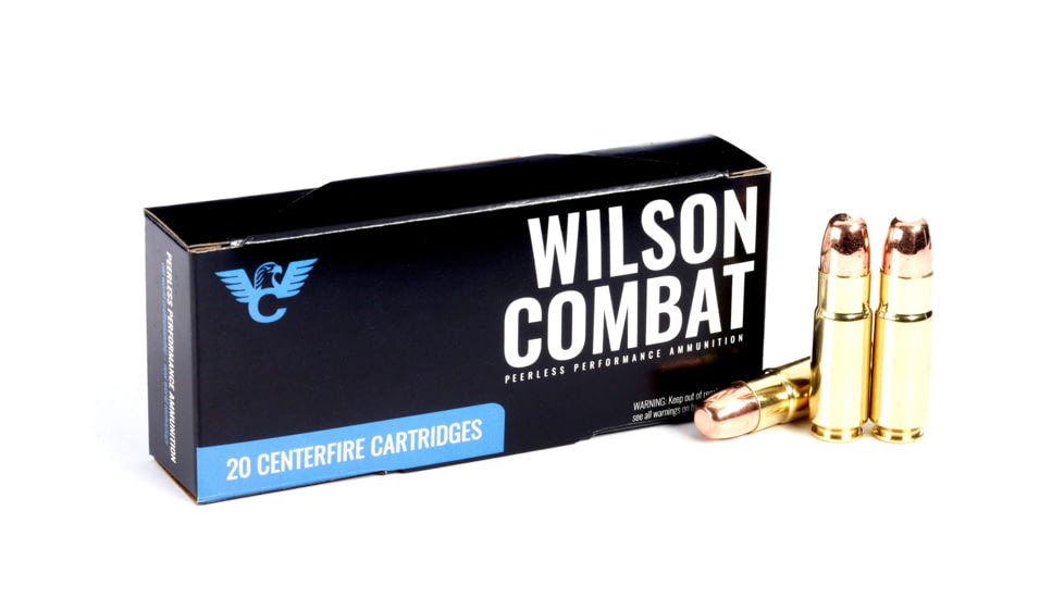 Wilson Combat X-Treme .458 SOCOM 300 Grain Round Nose Flat Point Brass Cased Pistol Ammo, 20 Round, A458-300-RNFP-20RD