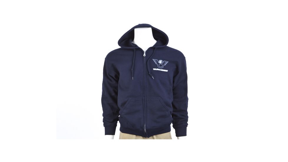 Wilson Combat Zip-Up Hoodie, Navy Blue L, Navy, Large, 606NL