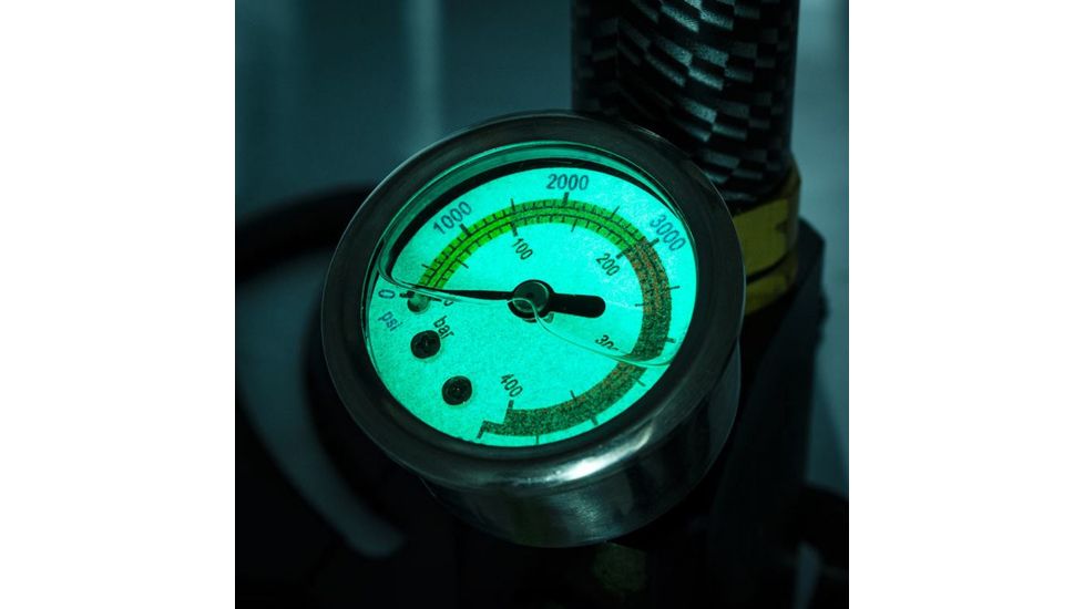 Winbest PCP 4500 PSI Air Gun 3 Stage Hand Pump, Glow in the Dark Pressure Gauge Face, Black BS12558