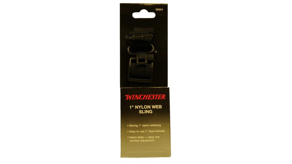 Winchester 1in Nylon Web Sling with Super Swivels, Black WIN99854