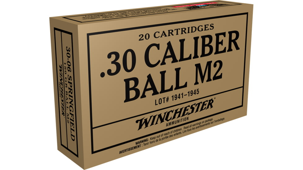 Winchester 30- 06 Sprg 150 Fmj WWII Winchester, X3006WW2