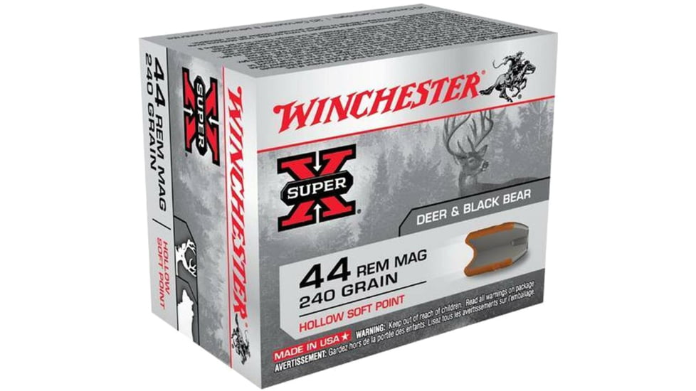 Winchester 44 Rem Mag 240 HSP Bul Notch Rifle Bullets, WB44SP240X