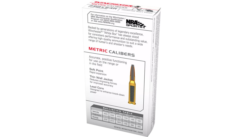 Winchester 7.62X 54 R 180 Sp, MC54RSP