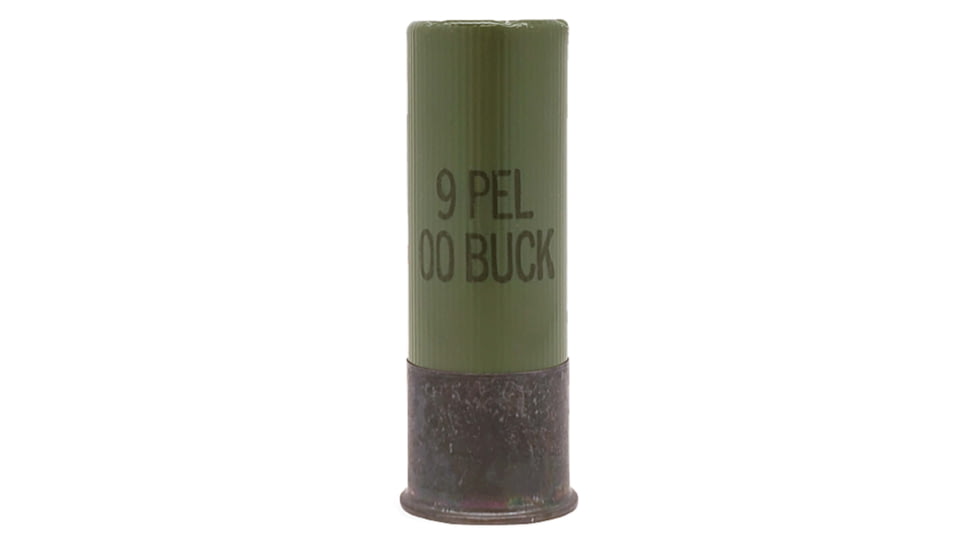Winchester Active Duty 12 Gaude 9 Pellet 2.75in #00 Buck Shotgun Buckshot Ammo, 25 Rounds, WIN1200MG