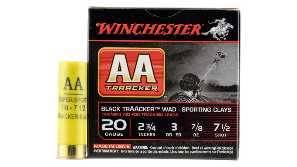 Winchester Ammo AASC207TB AA TrAAcker 20 Gauge 2.75 7/8 Oz 7.5 Shot 25 Bx/ 10