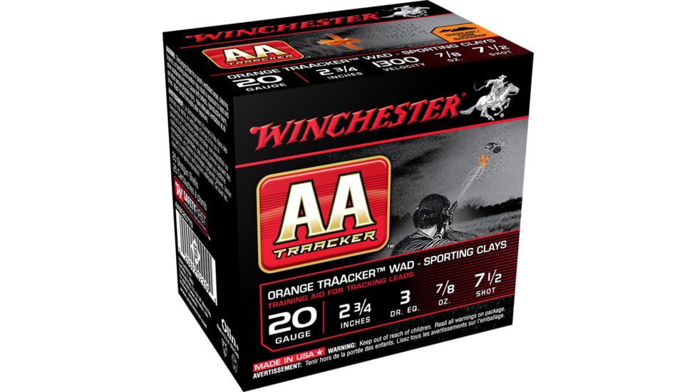 Winchester Ammo AASC207TO AA TrAAcker 20 Gauge 2.75 7/8 Oz 7.5 Shot 25 Bx/ 10