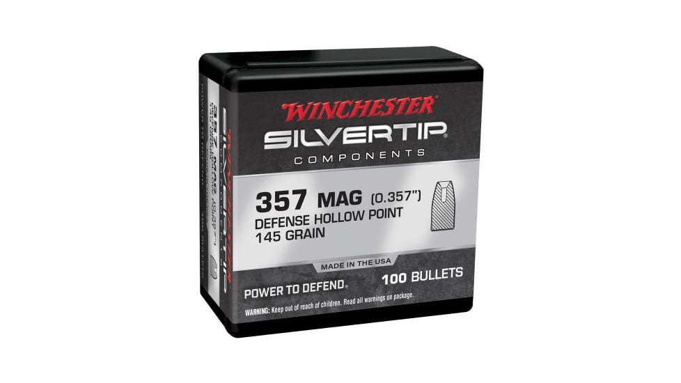 Winchester Ammo Centerfire Handgun Reloading 357 Mag .357 145 Gr Silvertip Holl WB357S145X