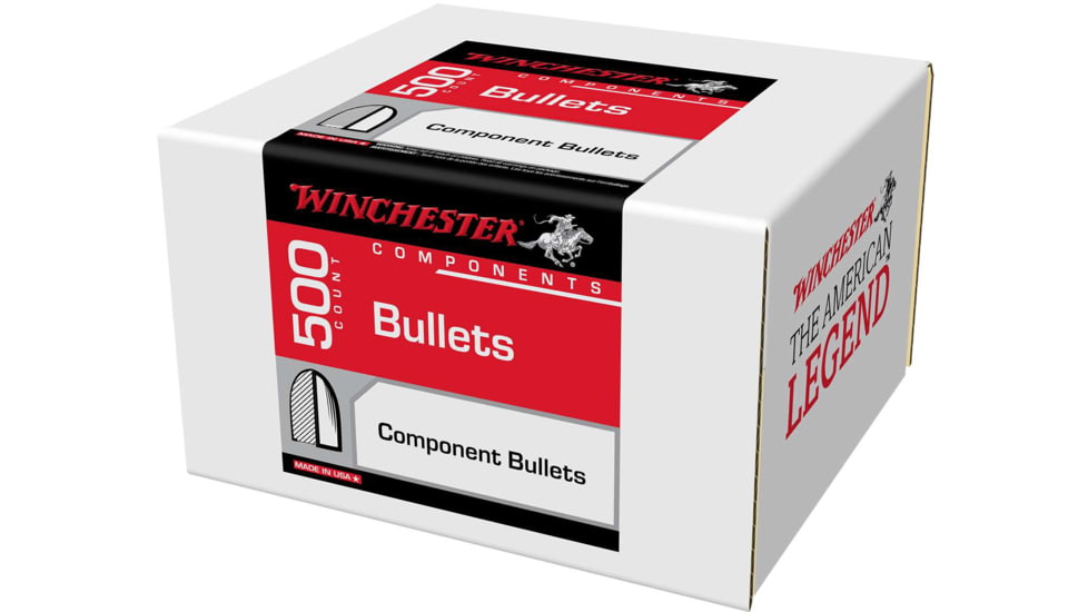 Winchester Pistol Bullets, 45 Cal, .451, 230 Grain, Full Metal Jacket, 500 Bullets, WB45MC230D-451CAL