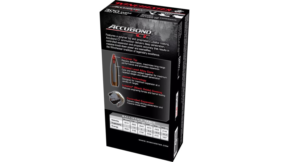 Winchester Ammo S300WSMCT Expedition Big Game 300 WSM 180Gr AccuBond CT 20 Bx/, S300WSMCT