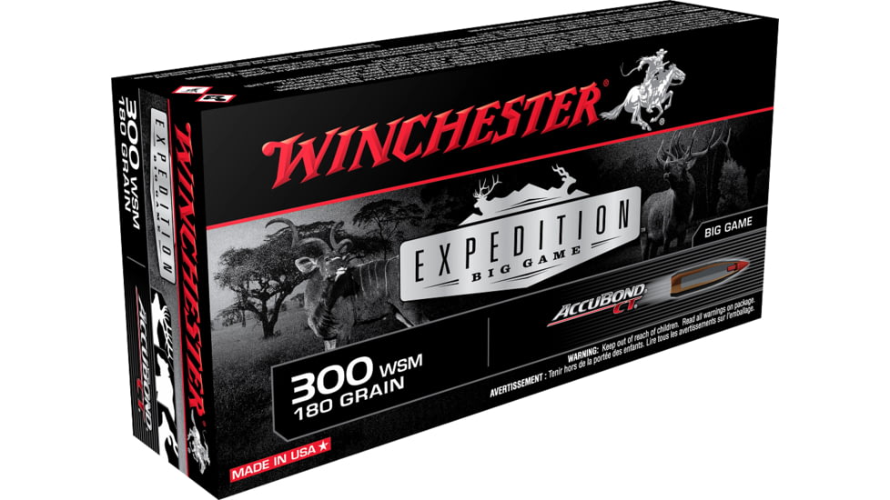 Winchester Ammo S300WSMCT Expedition Big Game 300 WSM 180Gr AccuBond CT 20 Bx/, S300WSMCT
