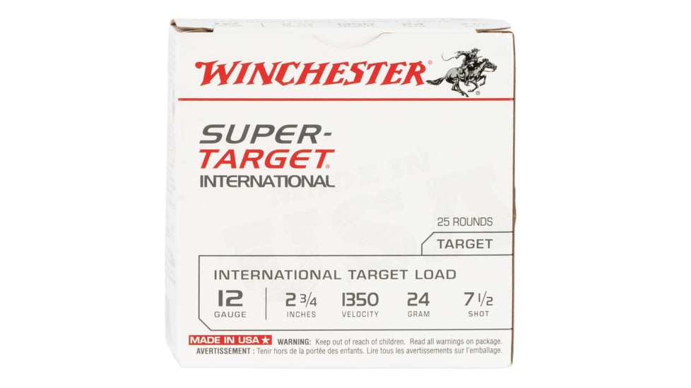Winchester Ammo TRGT213507 Super Target 20 Gauge 2.75 7/8 Oz 7.5 Shot 25 Bx/ 1