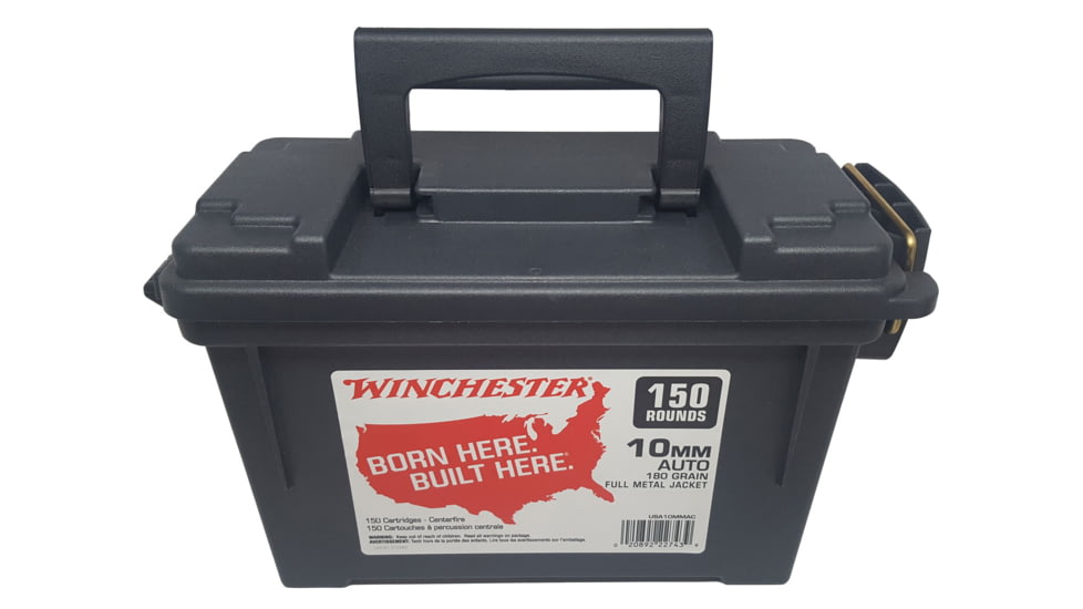 Winchester Ammo USA10MMAC USA 10mm Auto 180 Gr Full Metal Jacket FMJ 150 Bx/
