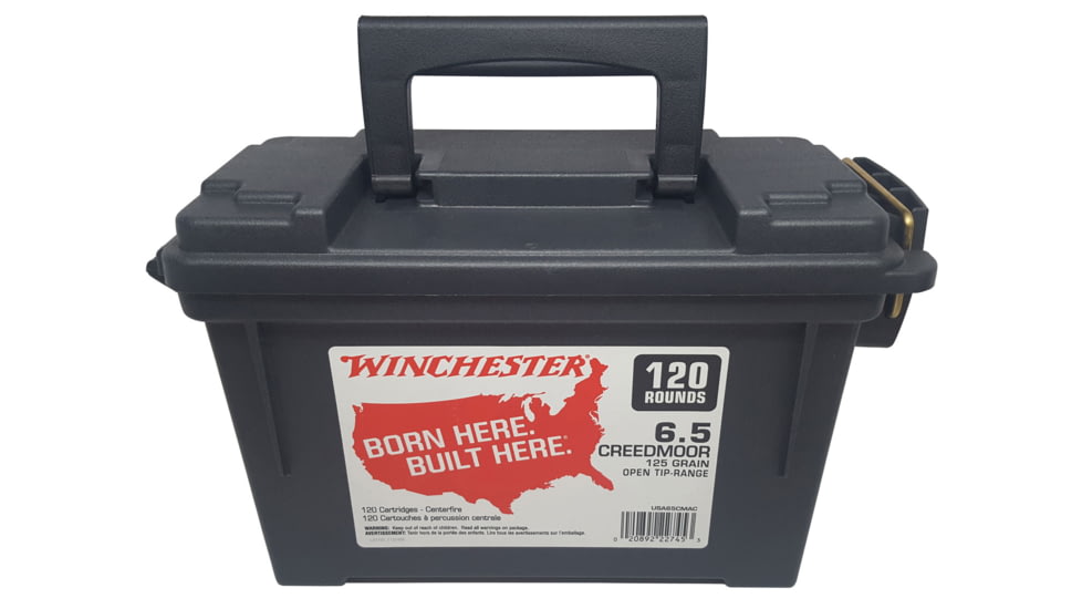 Winchester Ammo USA65CMAC USA 6.5 Creedmoor 125 GR Open Tip 120 Bx/ 4 Cs