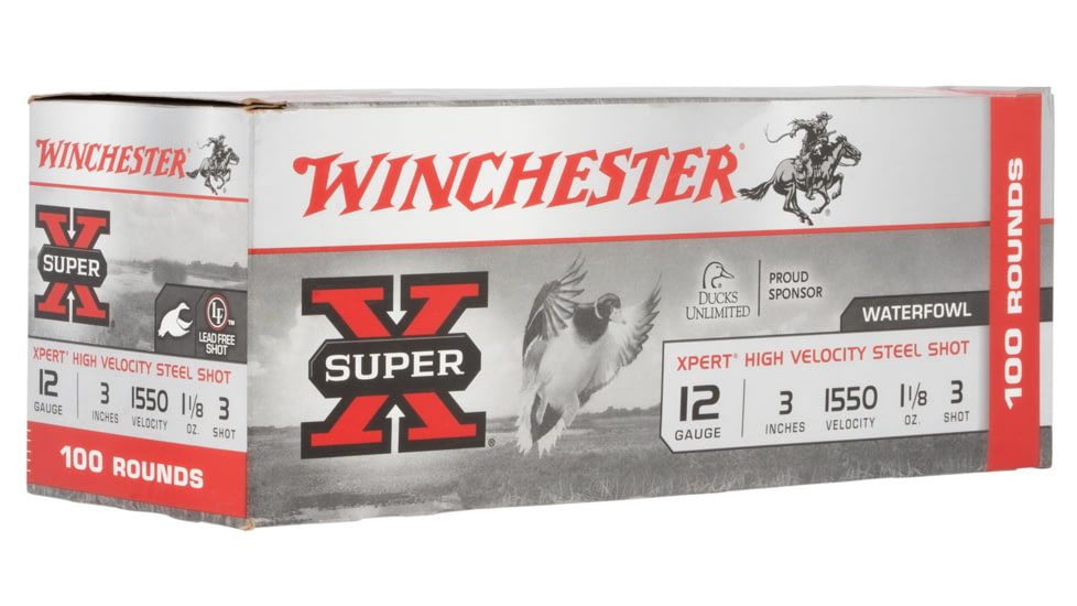 Winchester Ammo WEX1233VP Super X Xpert High Velocity 12 Gauge 3 3 Shot 100 Bx/