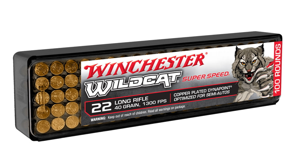 Winchester Ammo WW22LRSSD Wildcat Super Speed 22 LR 40 Gr Hollow Point HP 100