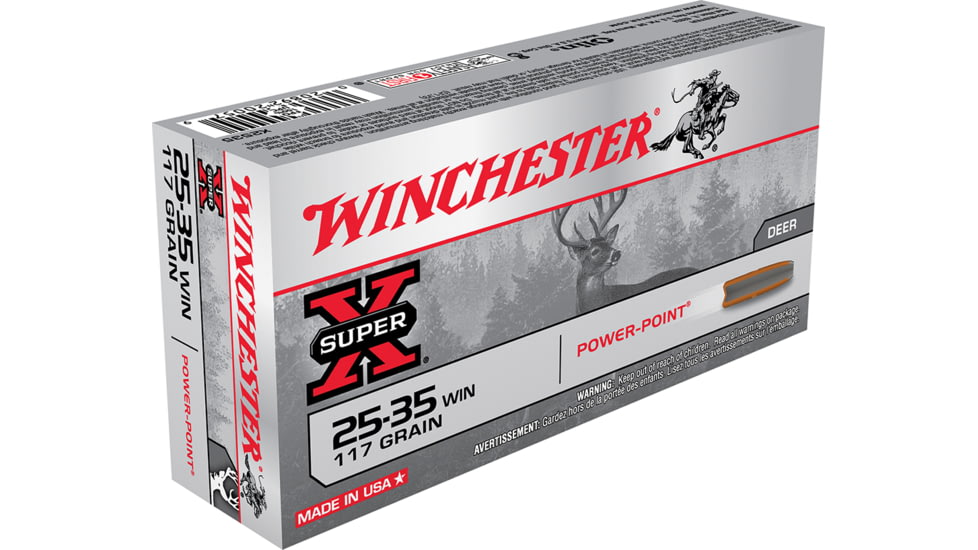Winchester Ammo Super-X 25-35 Win 117 Grain Soft Point Ammo, X2535