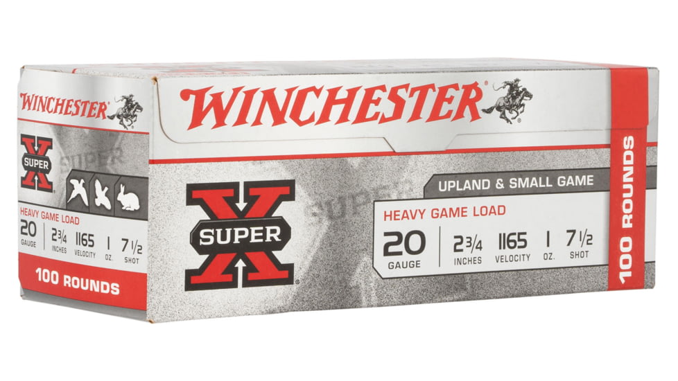 Winchester Ammo XU20H7VP Super-X High Brass Game 20 Gauge 2.75 1 Oz 7.5 Shot 10