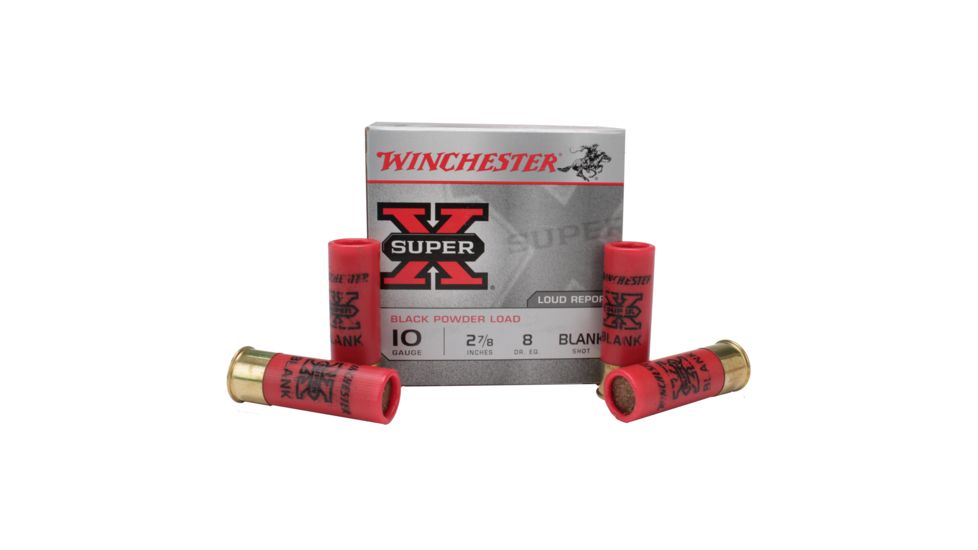 Winchester Super-X Shotshell 10 Gauge 0 oz 2.875in Blanks Ammo, 25 Rounds, XBP10
