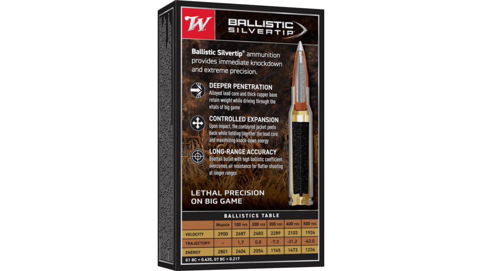 Winchester Ballistic Silvertip .30-06 Springfield 150 grain Fragmenting Polymer Tip Centerfire Rifle Ammo, 200 Round