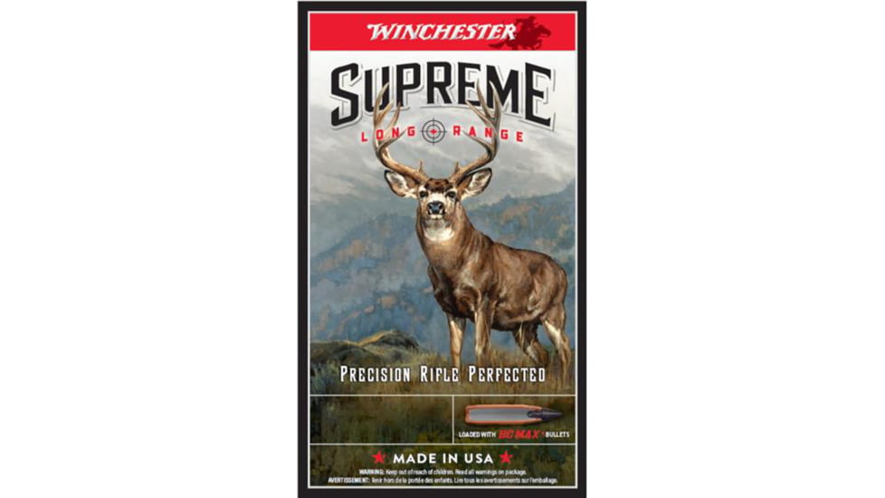 Winchester BC Max .300 Winchester Magnum 195 gr Brass Rifle Ammo, 20 Round, S300BC