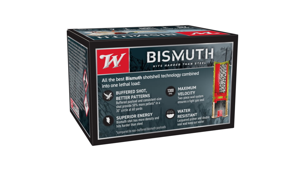 Winchester Bismuth 20 Gauge 1 oz 3 inch Shotgun Ammo, #4, 15 Rounds, SWB2034XV