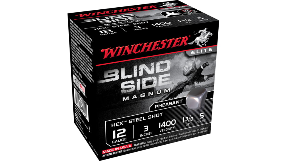 Winchester Blind Side 12 Gauge 1 3/8 oz 3in Centerfire Shotgun Ammo, 25 Rounds, SBSPH1235