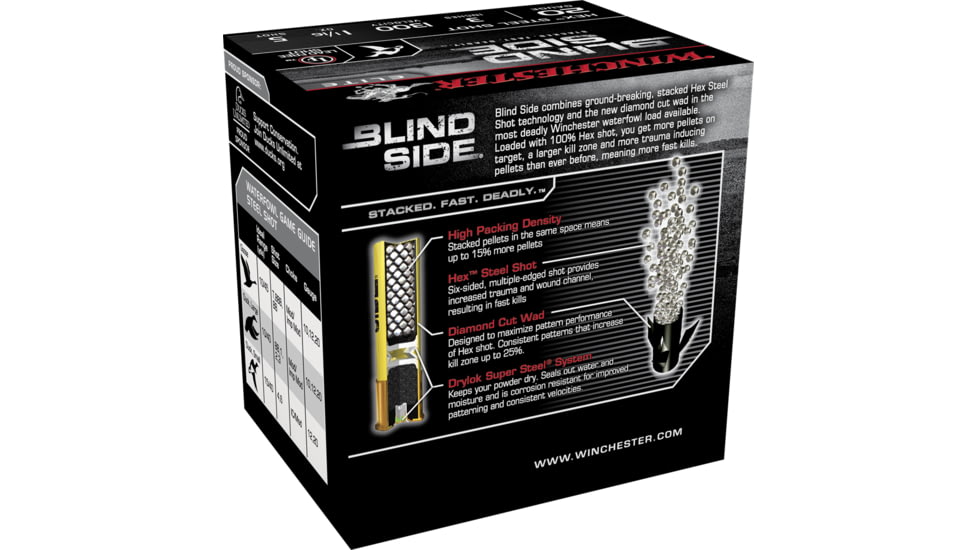 Winchester Blind Side 20 Gauge 1 1/16 oz 3in Centerfire Shotgun Ammo, 25 Rounds, SBS2035