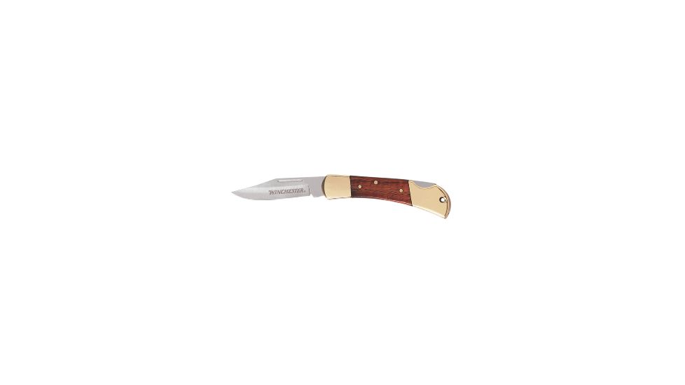 Winchester Knives Brass Knife, 2.5in Blade, No Sheath 22-41324