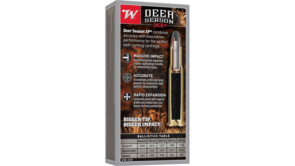 Winchester Deer Season XP .30-30 Winchester 150 grain Extreme Point Polymer Tip Centerfire Rifle Ammo, 20 Rounds, X3030DS