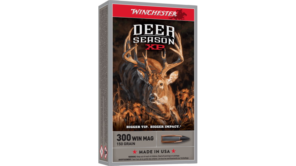 Winchester Deer Season XP .300 Winchester Magnum 150 grain Extreme Point Polymer Tip Centerfire Rifle Ammo, 20 Rounds, X300DS