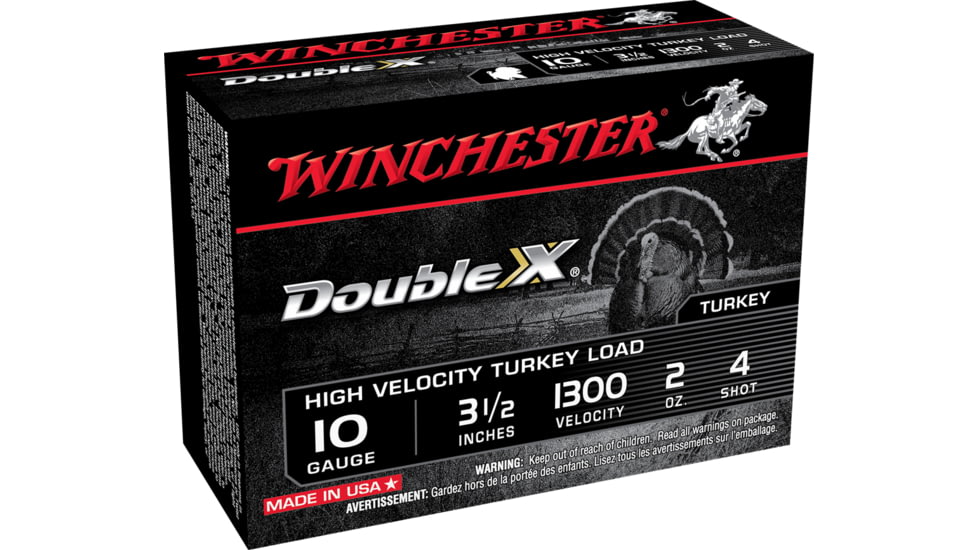 Winchester Double X 10 Gauge 2 oz 3.5in Centerfire Shotgun Ammo, 10 Rounds, STH104