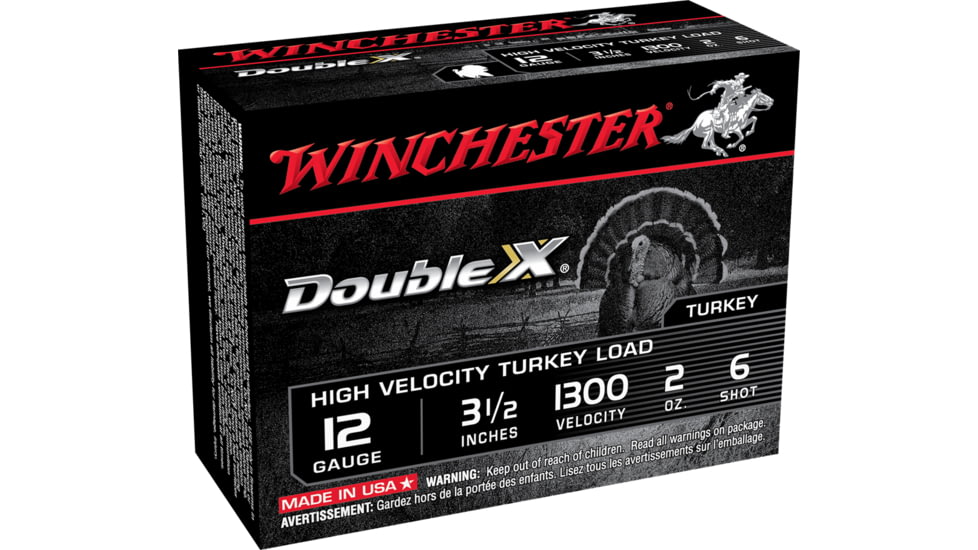 Winchester Double X 12 Gauge 2 oz 3.5in Centerfire Shotgun Ammo, 10 Rounds, STH12356