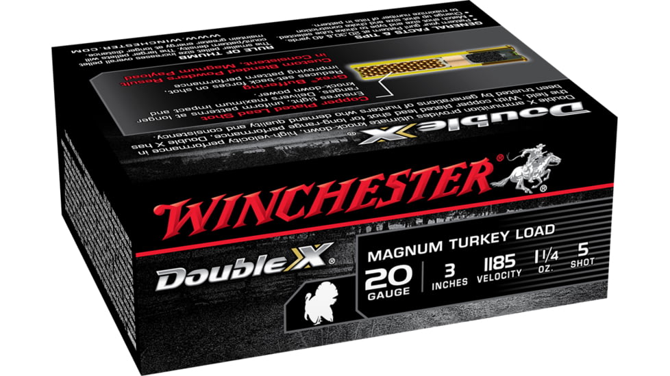Winchester Double X 20 Gauge 1 1/4 oz 3in Centerfire Shotgun Ammo, 10 Rounds, X203XCT5