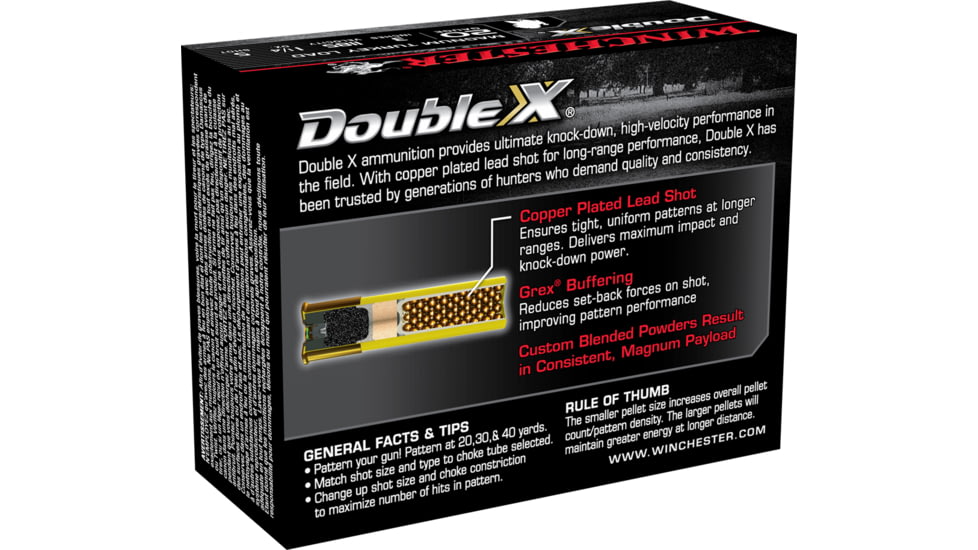 Winchester Double X 20 Gauge 1 1/4 oz 3in Centerfire Shotgun Ammo, 10 Rounds, X203XCT5