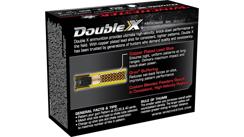 Winchester Double X 20 Gauge 1 5/16 oz 3in Centerfire Shotgun Ammo, 10 Rounds, STH2034