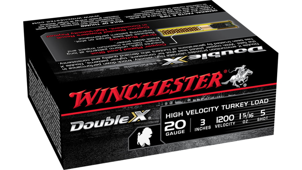 Winchester Double X 20 Gauge 1 5/16 oz 3in Centerfire Shotgun Ammo, 10 Rounds, STH2035