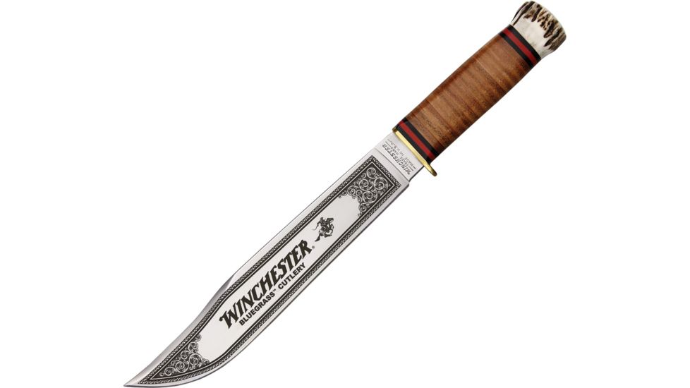 Winchester Knives Bowie Leather/Stag WN104