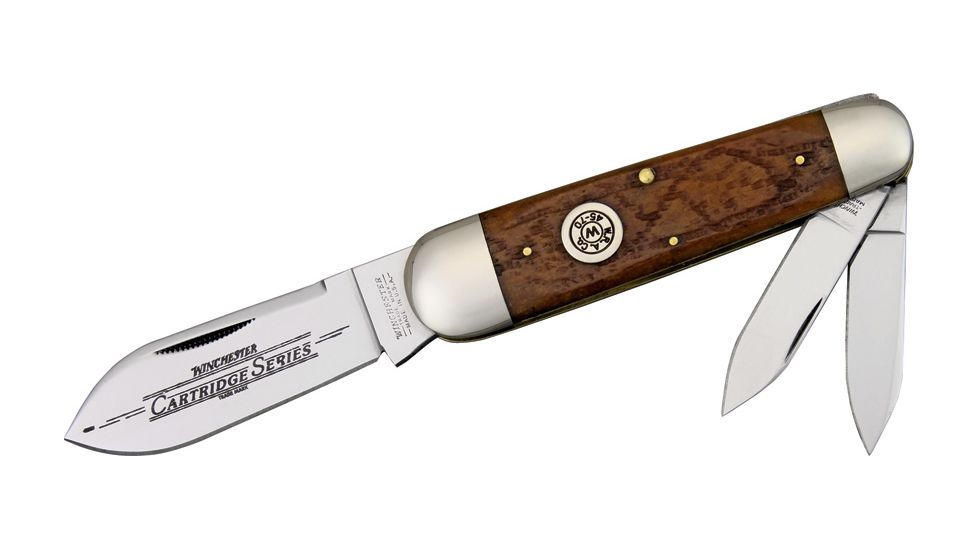 Winchester Knives Cartridge Series Knife, 3 Blade WN190122