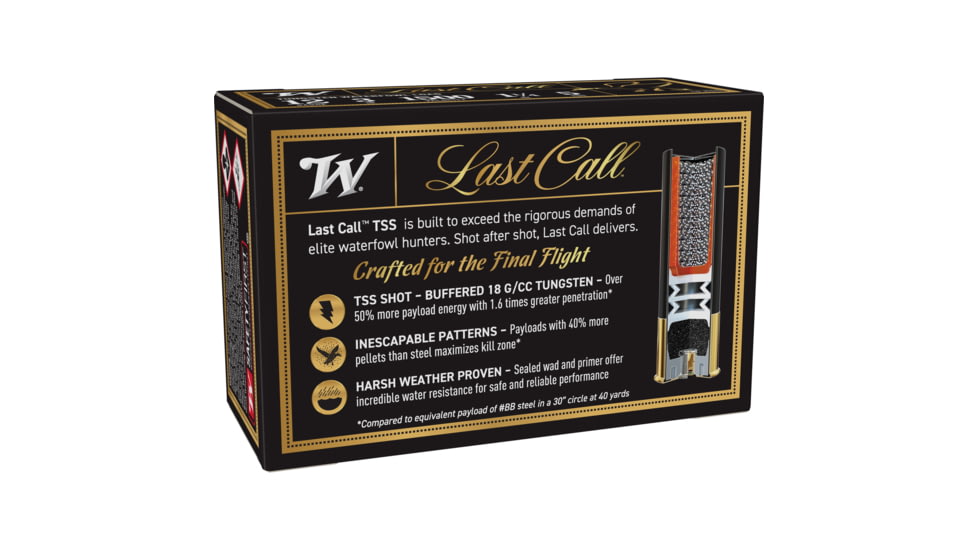 Winchester Last Call Tss 12 Gauge, 1.25 oz, 3 in, Plastic, #5 Shot Size, 10 Rounds Shotgun Ammo, LCTSS1235