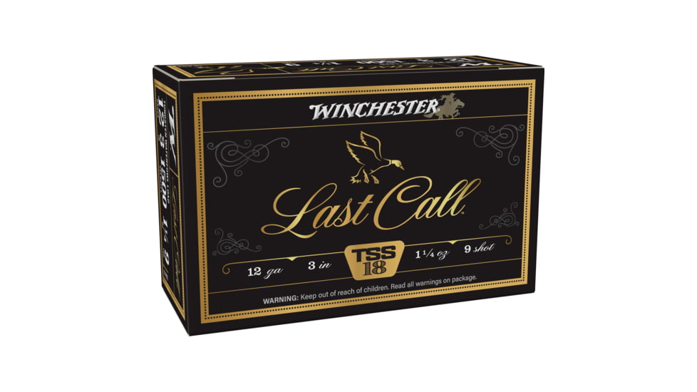 Winchester Last Call Tss 12 Gauge, 1.25 oz, 3 in, Plastic, #9 Shot Size, 10 Rounds Shotgun Ammo, LCTSS1239