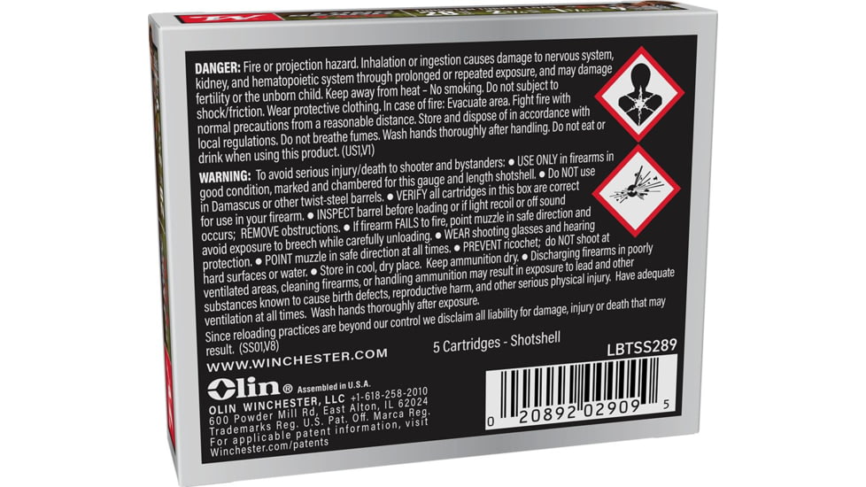 Winchester Long Beard TSS 28 Gauge 2.75 in 1-1/4oz Shotgun Ammo, #9, 5 Rounds, LBTSS289