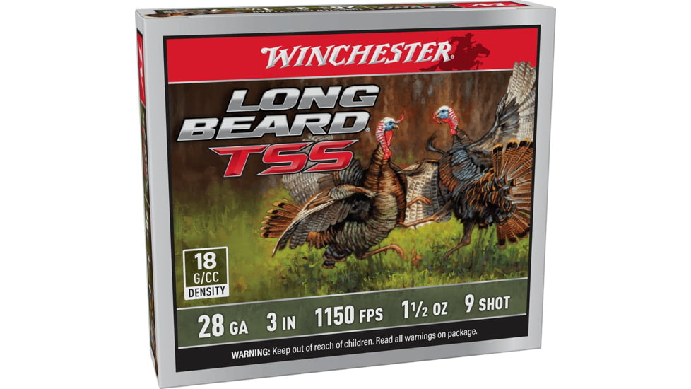 Winchester Beard TSS 28 Gauge 1 1/2 oz 3 inch Shotgun Ammo, #9, 5 Rounds, LBTSS2839