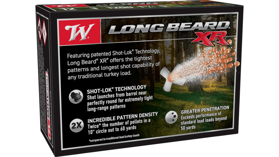 Winchester LONG BEARD XR 12 Gauge 1 3/4 oz 3in Centerfire Shotgun Ammo, 10 Rounds, STLB1235