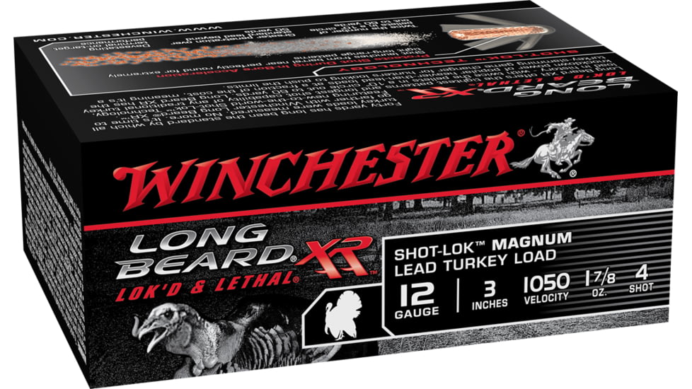 Winchester LONG BEARD XR 12 Gauge 1 7/8 oz 3in Centerfire Shotgun Ammo, 10 Rounds, STLB123M4