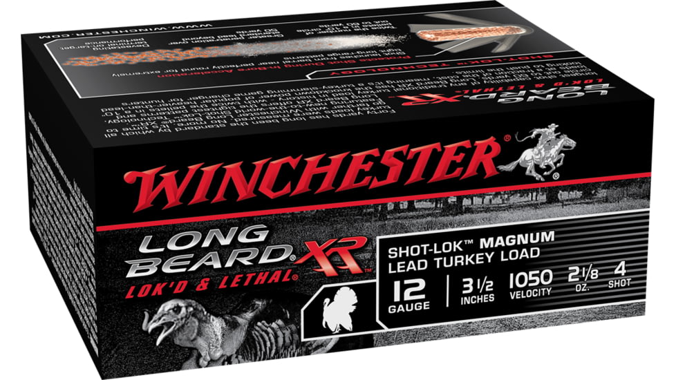 Winchester LONG BEARD XR 12 Gauge 2 1/8 oz 3.5in Centerfire Shotgun Ammo, 10 Rounds, STLB12LM4