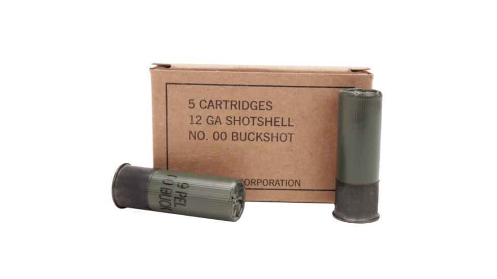 Winchester Military Grade BUCK 12 Gauge 9 Pellets 2.75in Centerfire Shotgun Buckshot Ammo, 25 Rounds, Q1544VP