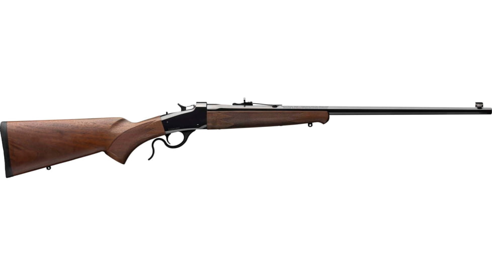 Winchester 1885 Hunter Lever Action Rifle, .17 Hornady Magnum Rimfire, 24in Octagon Barrel, 1-9, Walnut Wood Stock, Blued, 524100170-FRRMPG