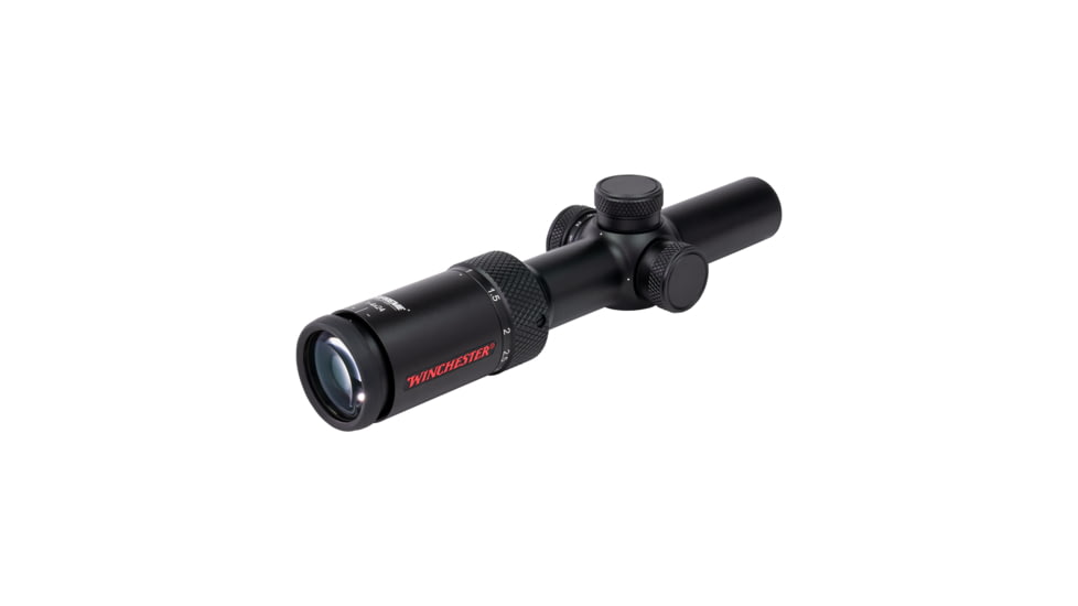 Winchester Supreme Optics 1-4x24mm 30mm Tube IR Rifle Scope, Second Focal Plane, Illuminated Etched Reticle, Black, 1-4x24IR